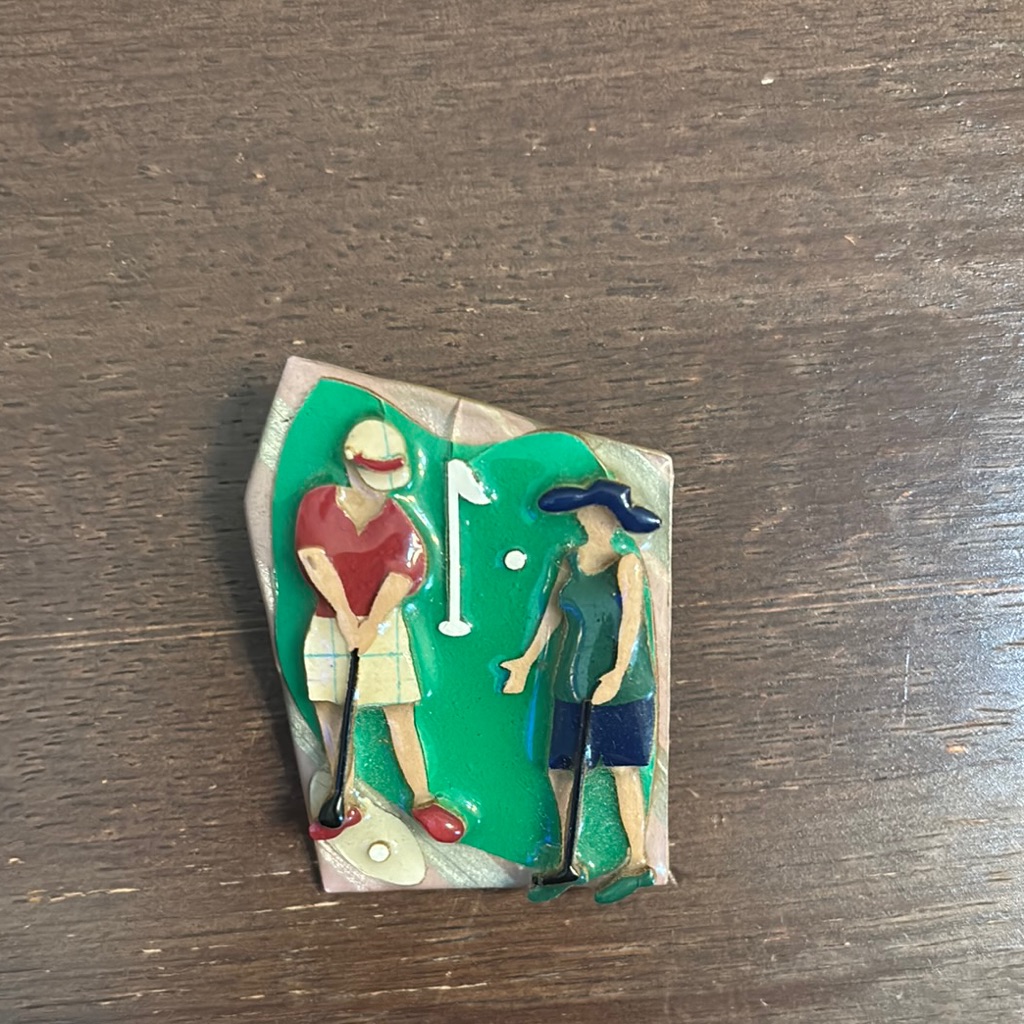 Golf Themed Decorative Pin